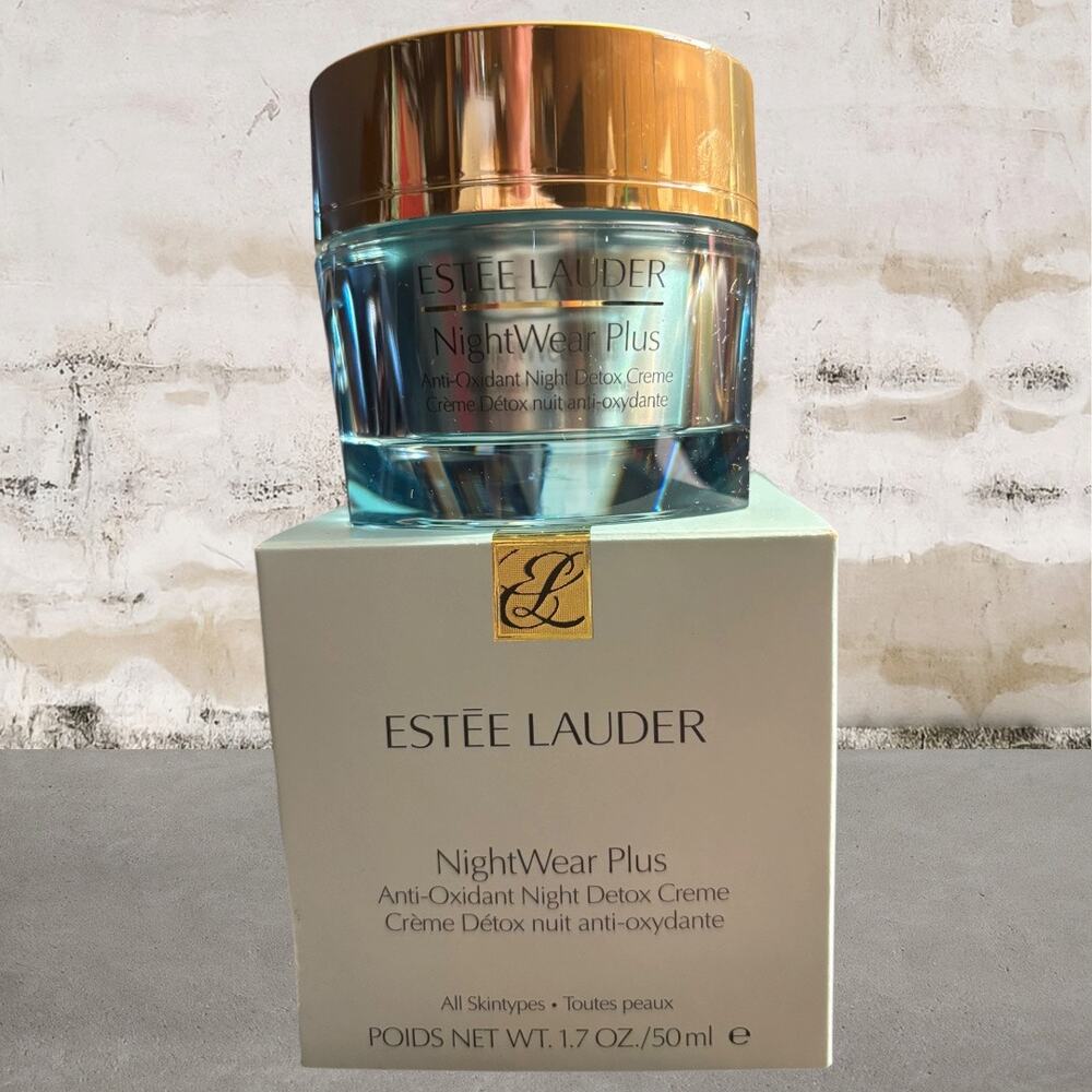 Estée Lauder $52 NightWear Plus Anti-Oxidant Night Detox Moisturizer Cream NIB